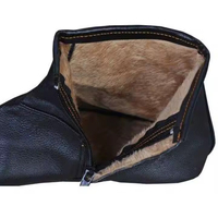 Prix Compétitif Vente en Gros Chaussettes d'Hiver Personnalisées en Cuir pour Hommes Chaussettes Athlétiques en Cuir Véritable