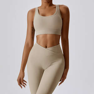 Conjunto de Yoga con Logotipo Personalizado, Tela Elástica Transpirable, Proveedor de Ropa Deportiva para Gimnasio - Product Image 5