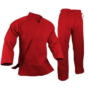 Popular style martial arts uniform karate hot selling custom logo karate suit uniform 80 polyester 20 cotton karate uniform