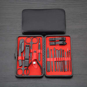 Professional Manicure & Pedicure 16-in-1 Stainless Steel <b>Nail</b> Clippers Set with <b>Case</b> for Teen & Adult by Anaaif Enterprises - Product Image 3