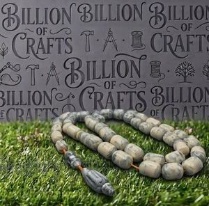 Traditional Resin Prayer Tasbih 33 Beads Misbaha Islamic Muslim Dhikr Beads Handmade Eid Ramadan Gift - Product Image 6