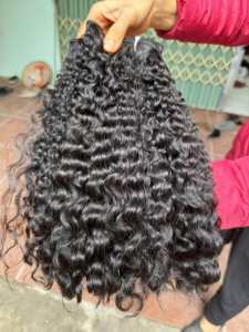 Produit chaud!! Trame noire Remy cheveux naturels raides 100% cheveux bruts pas de perte sans enchevêtrement grand stock prêt à expédier - Product Image 3