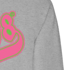 Sweat-shirt gris clair 1908 à manches longues, col rond, imprimé graphique, décontracté, pour femme, avec poignets côtelés, pour le quotidien - Product Image 2