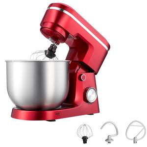 Robot pâtissier électrique 300W, 6 litres, avec 10 vitesses, tête inclinable, bol en acier inoxydable, pour pétrir la pâte et les aliments - Product Image 1
