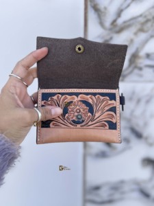 Nouvelle bourse à monnaie de petite taille, sculptée à la main par un designer, élégante, multi-usages, en cuir western, design magnifique, vente chaude - Product Image 4
