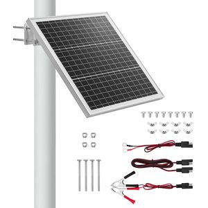 Caricabatterie Solare USB 20W 12V per Esterni, Mantenitore di Carica Solare USB con Regolazione 0-60 Gradi - Product Image 1