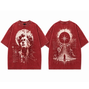 Camisetas de Verano para Hombre, Estilo Urbano, con Logotipo Frontal, Casuales, de Manga Corta, 100% Algodón, Cuello Redondo, Transpirables, de Secado Rápido, Corte Regular - Product Image 3
