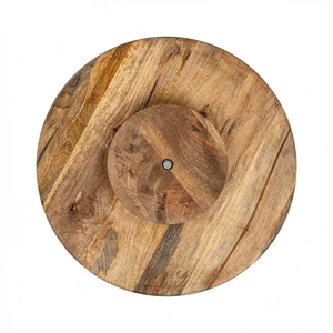 Plateau tournant en bois d'acacia de haute qualité à 360 degrés pour cuisine, plateau rotatif Lazy Susan - Product Image 1