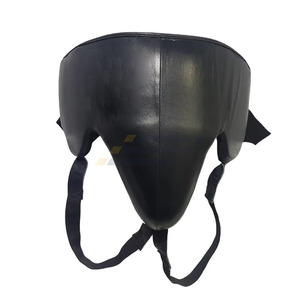 Protège-entrejambe en cuir anti-transpiration pour entraînement MMA et boxe, couleur et logo personnalisables, prix de gros, protection sportive pour hommes - Product Image 1