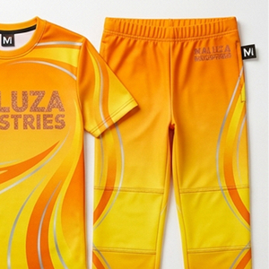 Uniformes de porristas con tela brillante, logotipo personalizado con pedrería, trajes All Star para equipos profesionales de competición. - Product Image 2