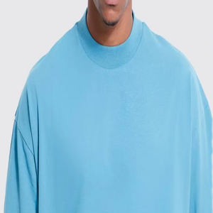 T-shirt surdimensionné de qualité supérieure, impression de logo personnalisée, t-shirt surdimensionné uni, 100% coton, t-shirt surdimensionné fabriqué - Product Image 2