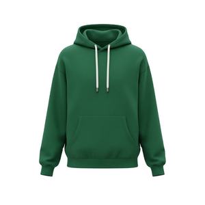 Sudadera con capucha de hombre de hombros caídos, de felpa de algodón de alto gramaje, extragrande, con puños acanalados y bolsillo canguro, estilo urbano - Product Image 1