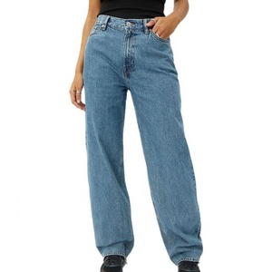 Pantalones acampanados de nueva tendencia, pantalones vaqueros rectos de gran tamaño de lujo vintage apilados, pantalones vaqueros grises de pierna ancha, monos holgados para mujer - Product Image 5