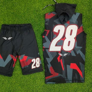 Custom 7v7 Football Uniform USA | Sublimated Team Set | 100% Polyester Quick Dry <b>Athletic</b> Fit for Adults | Front Logo O-Neck - Product Image 5
