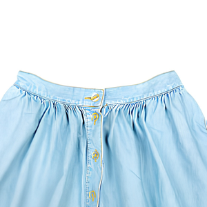 Falda Vaquera Personalizada, Estilo Vintage, Lavada, Mini, Midi, Maxi, Casual, Streetwear, Corte en A, Fabricante Mayorista de Marca Privada - Product Image 2