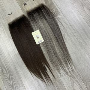 Vente en gros de petites attaches 6x6 HD Lace Closure, cheveux vierges vietnamiens naturels lisses pour femmes noires - Product Image 6