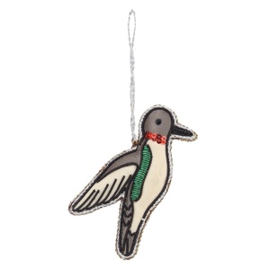 Décoration suspendue de luxe avec travail Zari d'inspiration oiseau |   Ornement ethnique indien fait main pour l'exportation - Product Image 3