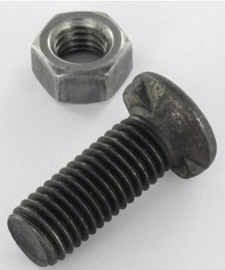 Boulon de charrue 14 mm avec écrou hexagonal et tête à bride, boulon pour machines agricoles, fixation de charrue de tracteur, usage intensif - Product Image 2