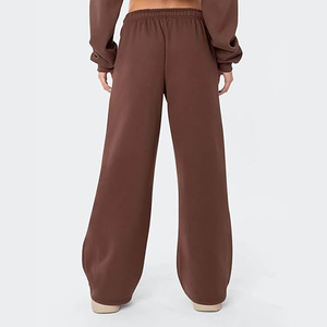 Pantalon de jogging en molleton personnalisé pour femme, patchwork, décontracté, avec taille élastique, pour le sport - Product Image 4