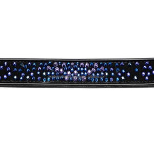 Banda Frontal Ecuestre de Cuero 100% Genuino con Cristales, Acolchado Suave, Cristales Hechos a Mano de Alta Calidad, Banda Frontal para Caballo con Pedrería - Product Image 5