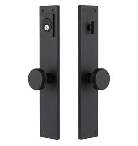 มือจับประตูคู่สแตนเลสสีดำทันสมัยสำหรับเฟอร์นิเจอร์บ้าน ปรับแต่งได้ พร้อมระบบล็อคแบบมีช่องเปิด-ปิด - Product Image 1