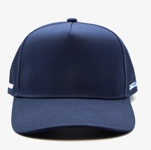 Gorra de Béisbol Azul de Secado Rápido, Gorra Trucker de Malla Transpirable, Protección Solar para Exteriores, Deportes de Verano, Running, Bordado 3D, Logotipo Personalizado - Product Image 1