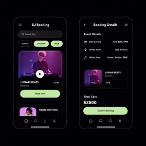 DJ-Buchungs-App mit Admin-Panel und Anbieter-Management - Product Image 1