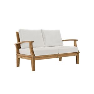 Peno Outdoor Teak Wood Garden <b>Sofa</b> Wooden Patio Couch <b>Waterproof</b> Cushioned Seat Modern Outdoor Furniture - Product Image 6