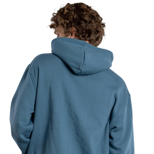 Sweat à capuche personnalisé pour homme avec cordon de serrage, doux et chaud, poche kangourou, logo sur la poitrine, dos uni, coupe ample, vêtement basique, fournisseur - Product Image 4