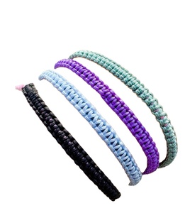 Pulsera de cuerda ajustada plana hecha a mano para hombre, pulsera de cuerda náutica, pulsera de surfista - Product Image 1