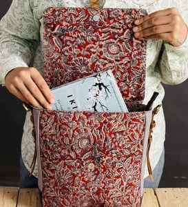 Genuine Leather Crossbody Bag Patterned Flap Shoulder <b>Laptop</b> BagLarge Capacity Lightweight <b>Handbag</b> for Travel Daily Use - Product Image 2