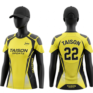 Jersey de Tiro Premium para Mujer, Transpirable, que Absorbe la Humedad, Diseño con Paneles Rojos y Grises, Sublimación por Transferencia de Calor, Logotipo Personalizado - Product Image 5