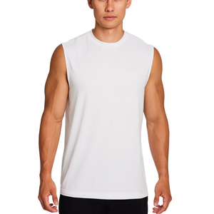 Débardeur Homme Sans Manches T-shirt Gilet de Sport Broderie Vierge Couleur Unie Musculation Fitness Entraînement Athlétique Vêtement de Sport Homme - Product Image 2