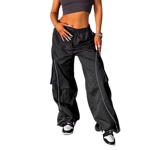 Pantalon cargo pour femme, personnalisé, vente en gros, haute qualité, best-seller, respirant, hiver, taille élastique, multi-poches, décontracté - Product Image 1