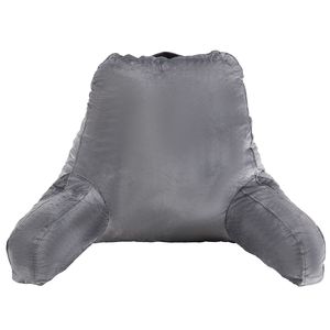 Grande Cuscino da Lettura Lavorato a Maglia con 3 Tasche, Memory Foam e Rivestimento in Velluto Lavabile per Divano - Product Image 1