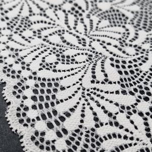 Cinta Elástica de Encaje con Diseño Floral, 23 cm, Nailon y Spandex, Tejido Elástico para Vestidos de Novia, Lencería y Ropa, Ligero - Product Image 4