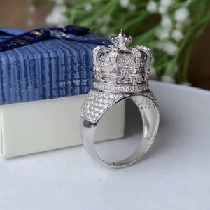 9K 10K 14K 18K Gold Purity IGI Certified Natural Diamond Custom Shape D Color White Stone 0.50 gram Unisex Hiphop Jewelry <b>Ring</b> - Product Image 1