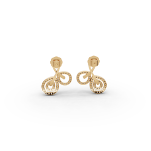 <b>Infinity</b> Swirl Lab-Grown Diamond Earrings - Product Image 4