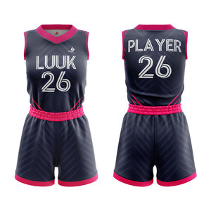 Ensemble d'uniformes de basketball personnalisés sublimés pour femmes adultes, sans manches, respirant, anti-humidité, séchage rapide, 100 % polyester, grandes tailles - Product Image 1