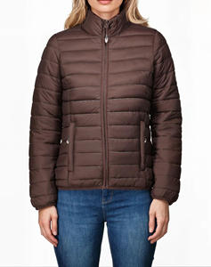 Nouvelle veste matelassée en toile respirante et imperméable de qualité supérieure pour femme, avec logo personnalisé imprimé, collection 2026 - Product Image 4