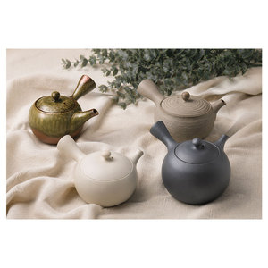 กาน้ำชาเซรามิกขนาดเล็ก Kyusu ดีไซน์มินิมอลร่วมสมัยสไตล์ญี่ปุ่นสมัยใหม่ คุณภาพเยี่ยม ราคาคุ้มค่า - Product Image 1