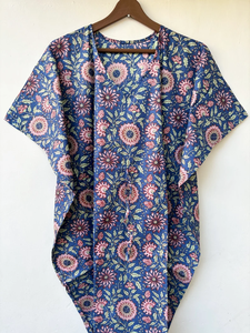 Nouvelle Robe de Nuit Femme Évasée Imprimé Animal en Coton Doux Indien, Longueur Genou, Style Kaftan, avec Dentelle, pour Plage ou Cadeau Demoiselle d'honneur - Product Image 5