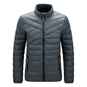 Chaqueta acolchada para hombre, talla grande, duradera, con cuello alto, cálida, informal, de algodón. - Product Image 5