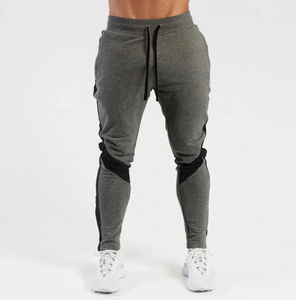 Men's Navy Blue Sweatpants With White Side Stripes <b>Elastic</b> <b>Waist</b> Drawstring Breathable Knitted Casual Pants Spring Wear - Product Image 2