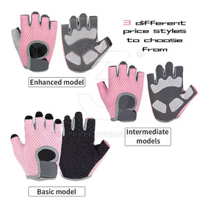 Advanced <b>Half</b> Finger Neoprene Exercise Fitness Gloves Non <b>Slip</b> Surface Stretch Material Professional Bulk Order - Product Image 5