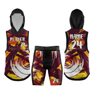 ชุดกีฬาทีมฟุตบอลชุดเสื้อทีมและกางเกงขาสั้นสไตล์มืออาชีพผ้าโพลีเอสเตอร์ระบายอากาศได้ดี7on7ตามสั่ง - Product Image 1
