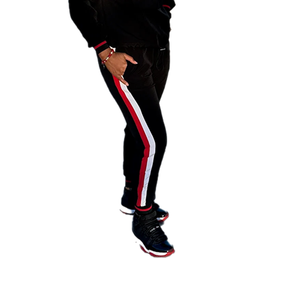 Ensemble survêtement rayé style sororité personnalisé avec haut uni et leggings, logo personnalisé, élégant, décontracté, athleisure, pour le quotidien et le streetwear - Product Image 5