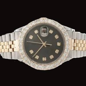 Venta caliente moda de lujo 925 reloj de plata esterlina corte de cristal redondo Moissanite diamante cuarzo Edición Limitada regalo perfecto - Product Image 1