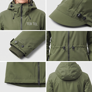 100% Nylon Polyester Hood Rain <b>Coats</b> <b>Women's</b> Waterproof Hiking Side Pockets Long <b>Coat</b> Outdoor Rain Long Jackets <b>Women</b> - Product Image 6