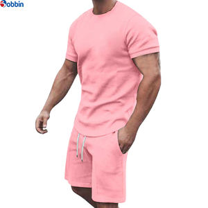 Ensemble de jogging court pour homme grande taille avec logo personnalisé, respirant, collection été, style vacances à la plage, confortable - Product Image 6